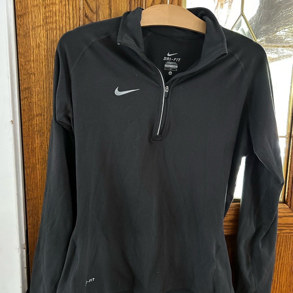 Nike Black Half-Zip Dri-FIT Top